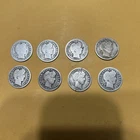 (8) 90% Silver Barber Dimes Mixed Dates 1899-1916