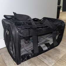 Sherpa Original Deluxe Pet Carrier Medium Soft Side Dog Travel Bag Black QUILTED