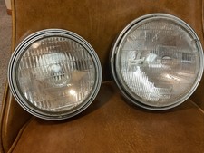 2 Vintage Stainley Motorcycle Headlights. Different. 2 Vintage Stainley Motorcycle Headlights. Different.