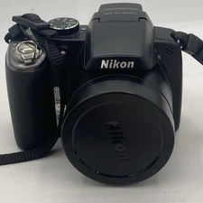 Nikon COOLPIX P80 Digital Camera Black Tested Battery Sd Card No Charger