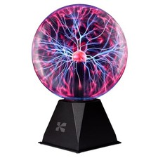 7 Inch Plasma Ball Lamp - Touch and Sound Sensitive Electric Globe 7 inch Red