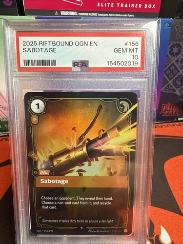 Sabotage graded PSA 10 for sale on eBay