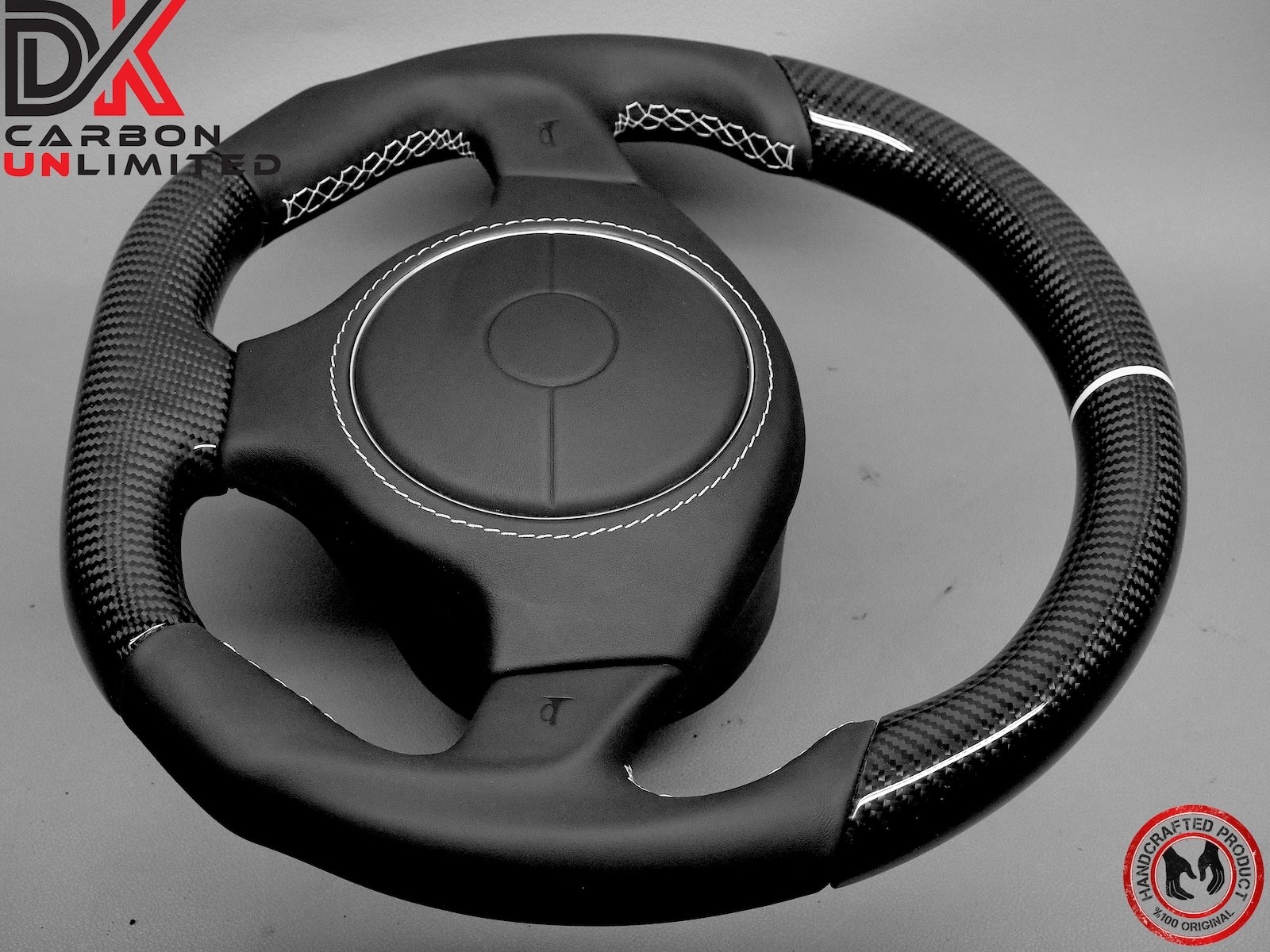 Lamborghini Murcielago LP640 LP650 LP670 White Ring Carbon Steering Wheel v3