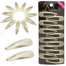 Dofash 12PCS Snap Hair Clips For Women-Non Slip  Metal Hair Barrettes, 5cm 2...