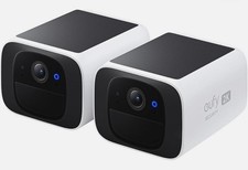 2 x eufy Security S220 SoloCam Solar Security Camera Outdoor Wireless 2K