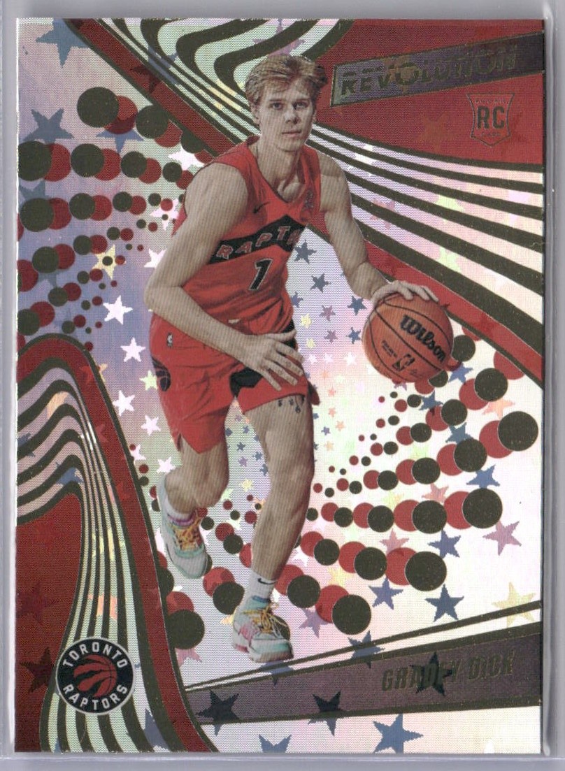Gradey Dick Rookie RC 2023-24 Panini Revolution Astro #110 Toronto Raptors