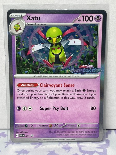 Xatu - 059 (Prerelease) 059 Sv: Scarlet & Violet Promo Cards Holo