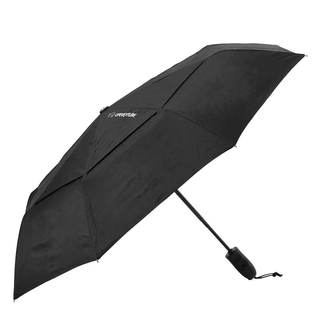 Lifeventure Compact Umbrella Lightweight UPF 50+ Windproof Ripstop Travel Trek