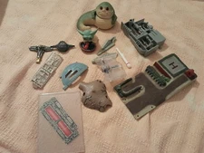 Star Wars Parts Lot Fodder Micro Machines TIE Fighter Jabba Grogu Falcon Sticker