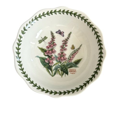 Portmeirion Botanic Garden Terrace Cereal Bowls Foxglove Wind Flower Set Of 2 - Picture 3 of 9