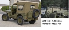 Canvas Soft Top For Willys Jeep Mb Ford Gpw Hotchkiss Od Greenbrowngreyblack Canvas Soft Top For Willys Jeep Mb Ford Gpw Hotchkiss Od Greenbrowngreyblack