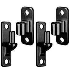 304 Stainless Wall Mount Gate Hinges, Black Farm Gate Hinge, 2 Pack