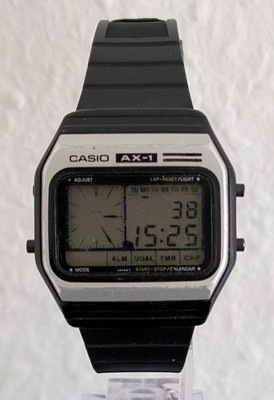 Casio AX-1 - Modul  118 - Japan 80´s Vintage - Melody Alarm - Dual Time - Chrono