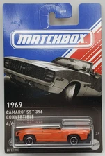 2024 Matchbox Orange 1969 Camaro SS 396 Convertible