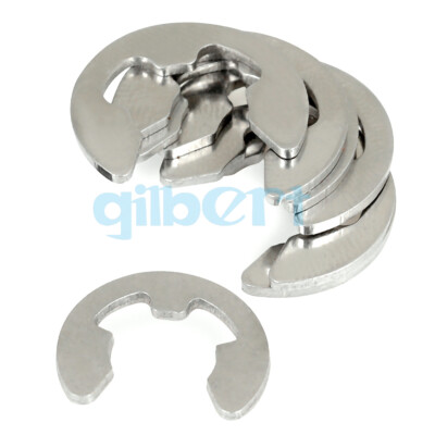 M1.5-M20 304 Stainless Steel E Type Clips E-clips Ring Snap Retaining Circlip