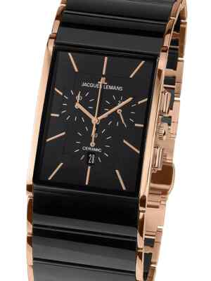 Jacques Lemans 1-1941B Dublin Chronograph Mens Watch 34mm 5 ATM