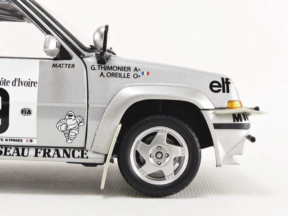 RENAULT 5 R5 SUPERCINQ GT TURBO #9 COTE IVOIRE 1989 OREILLE NOREV 185198 1:18 - Изображение 2 из 4