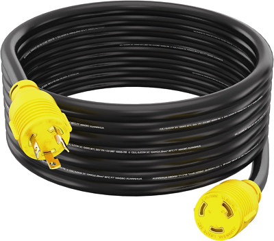30 Amp Generator Cord, L6-30 Extension Cord, L6-30R, L6-30P, 30Amp Generator Cor
