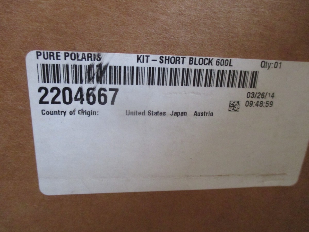 NOS Polaris OEM 600LE Short Block Engine Indy RMK Switchback 