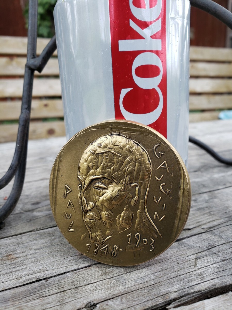 ORIGINAL- EUGENE' HENRI PAUL GAUGUIN FRENCH ARTIST MEDALLION 2 1/4