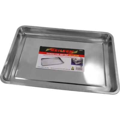 Low Profile Edelstahl Auto Auffangwanne Motoröl Flüssigkeit 600 mm x 400 mm CT5221