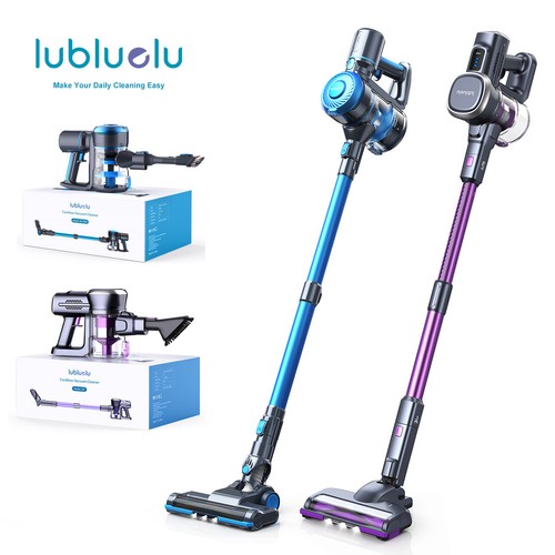 Lubluelu G10 Akku Staubsauger 50000Pa/550W/50Min Staubsauger Kabellos Mit Display, Anti-Tangle-Bürste, Leichte & Flexible Bauweise, Akkustaubsauger Für Tierhaare/Teppiche/Hartböden/Auto