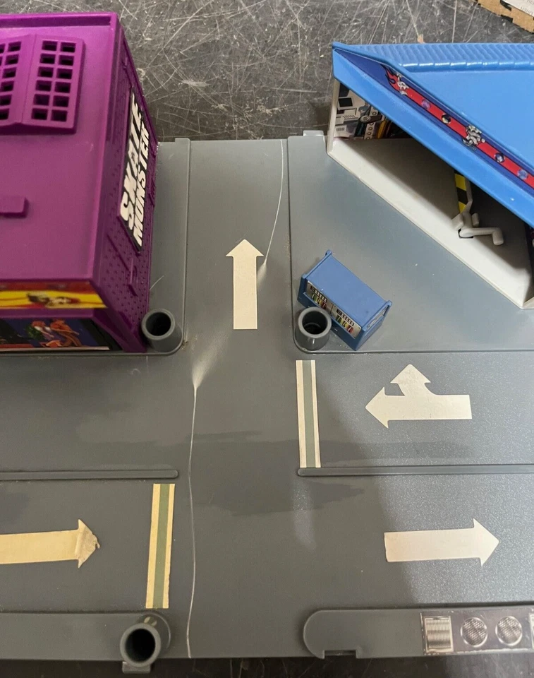 Bonito juego de café púrpura bloque único Hot Wheels Mega City 2007 1718UX! Foto 2 de 4