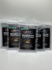 BCW Magnetic Card Holder 75pt Point with UV Protection, lot of 5 holders