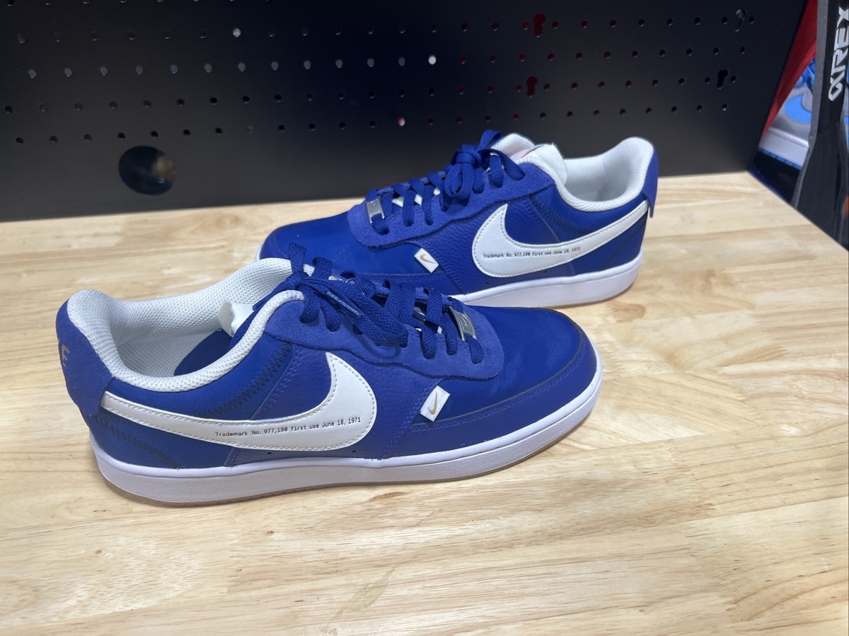 Size 9 - Nike Court Vision Premium Low First Use - Deep Royal Blue