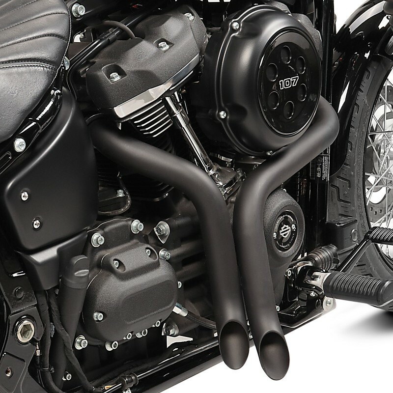 Marmitta Scarico Doppio Per Harley Sportster 883/1200, 2004-2022, In Acciaio Inox, Nero, Con Collettori E Silenziatori Twin Slash Cut