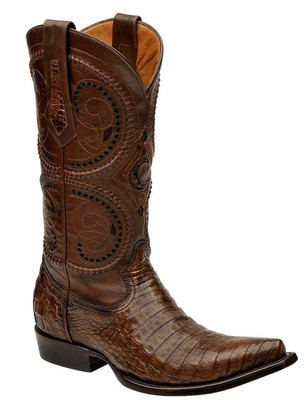 Crocodile Leather Boots - Handmade by Cuadra Boots (2B41FY)