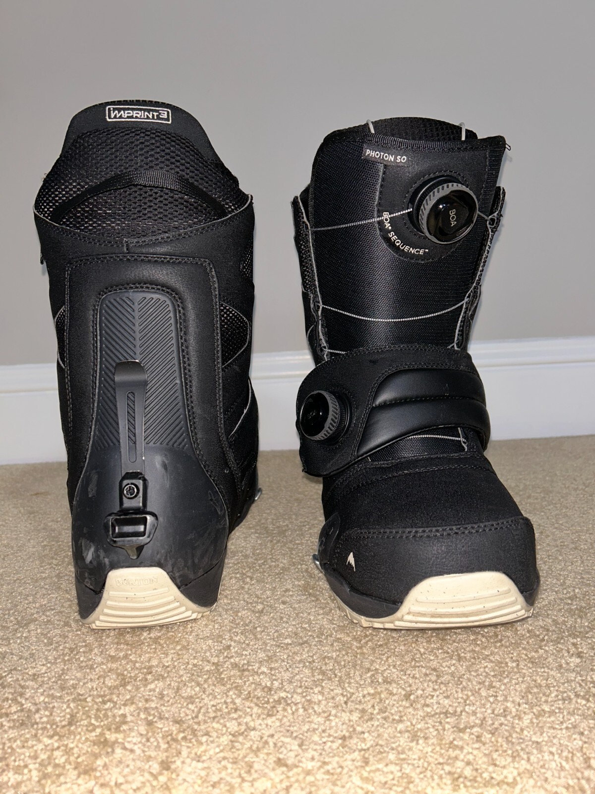 Lightly Used Burton StepOn Black Boots and Bindings (Size 10.5) eBay