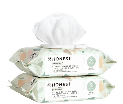 Organic Baby Wipes with Manuka Honey Coconut Oil, Sensitive, 248