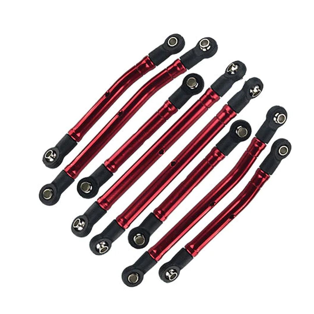 【最安値】TRX GPM Aluminum High Clearance Adjustable Links Set Red for Traxxas 1