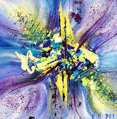 アート　絵画　アクリル　ABSTRACT Abstract Acrylic Canvas Art 8