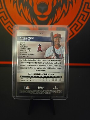 2024 Topps Stadium Club Kyren Paris BLACK Foil Rc #63 | eBay