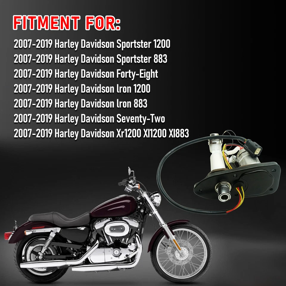 75305-07A Fuel Pump For Harley Davidson Iron 883 Iron 1200 2007-2019 HFP-A250 Foto 3 de 4