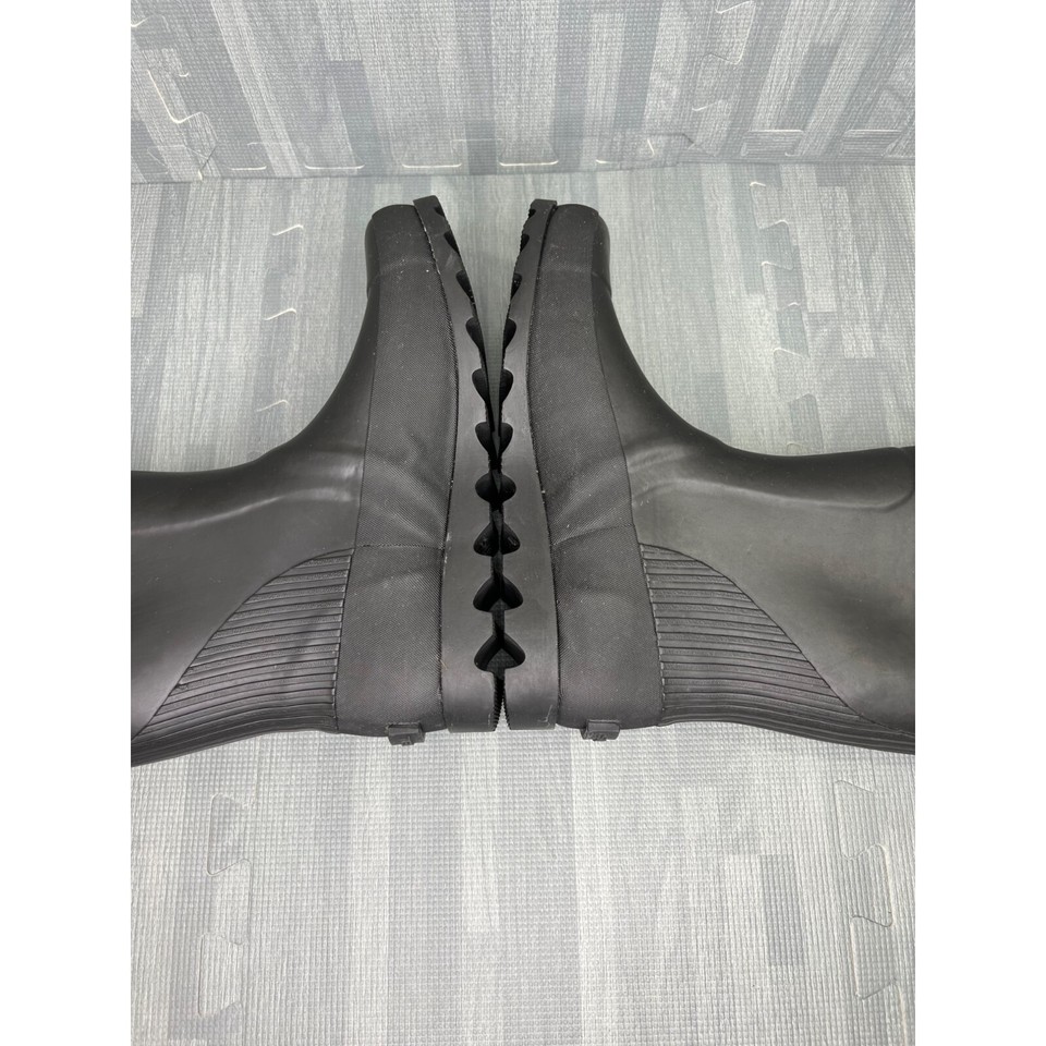 Sorel Rain Boots Women Size 6 Black Joan Short Waterproof Rubber