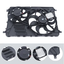 Dual Radiator Condenser Cooling Fan Assembly for Volvo V60 V70 S80 XC60 XC70 New