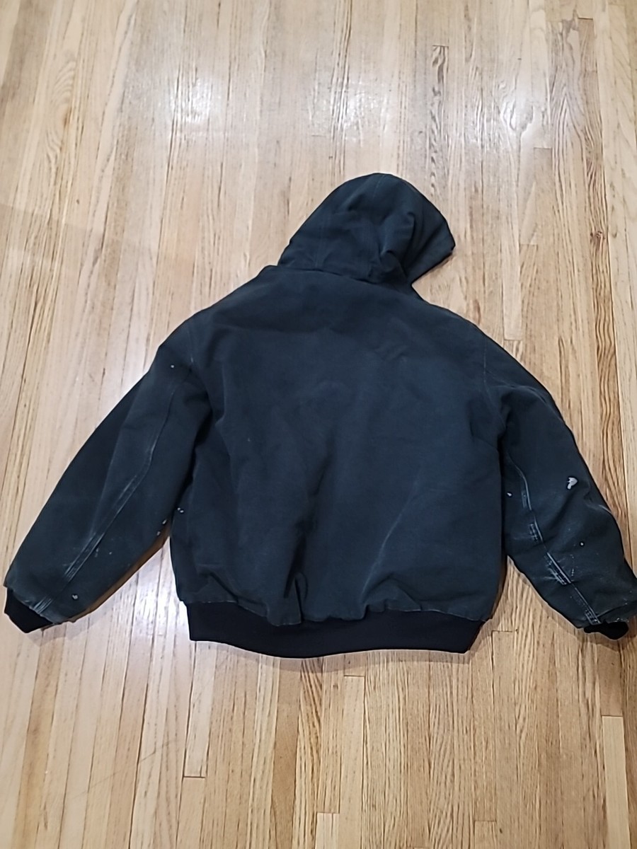 ✨今日だけ価格✨■Carhartt 黒 ■ヴィンテージトラディショナル★USA製 USA製 カーハート トラディショナルコート ブラック 表記(M