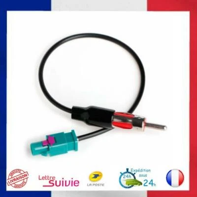 Cable FAKRA Autoradio pour PEUGEOT 308 CC/SW Fakra DIN STEREO RADIO AERIAL - Photo 1/4