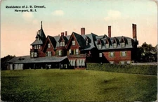 Postcard Residence Of J.R Drexel Newport RI UNP 