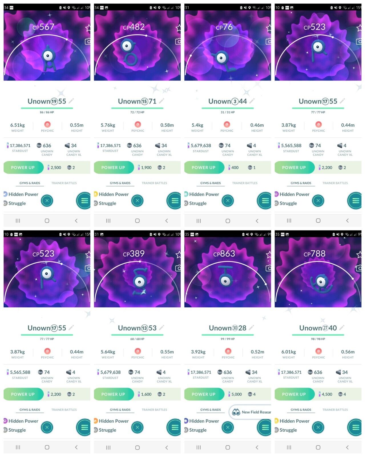 Shiny Unown! : r/PoGoAndroidSpoofing