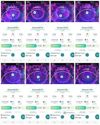 Shiny unown caught : r/pokemongo