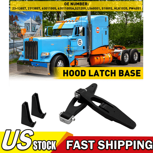 For Kenworth W900 Peterbilt 377 378 379 Hood Latch Kit 1 Pair NEW # L56-0001 US - Picture 16 of 17