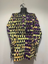 African clothing for men-Embroidered Dashiki M-7X long sleeve purple