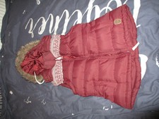 Tokyo Laundry Womens Hooded Gillet Size 10, Suited, Vgc,fur Trim