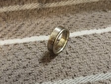 IOWA State 90 Silver Washington Quarters coin ring 7 2004 2