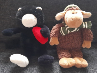 NICI Love Katze   Kater Herz Schaf Jolly Mäh Kuscheltier Stofftier Plüschtier