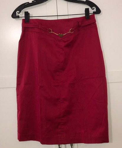 Moschino, Vintage Moschino Women's Red Skirt Size 6 Back Slit